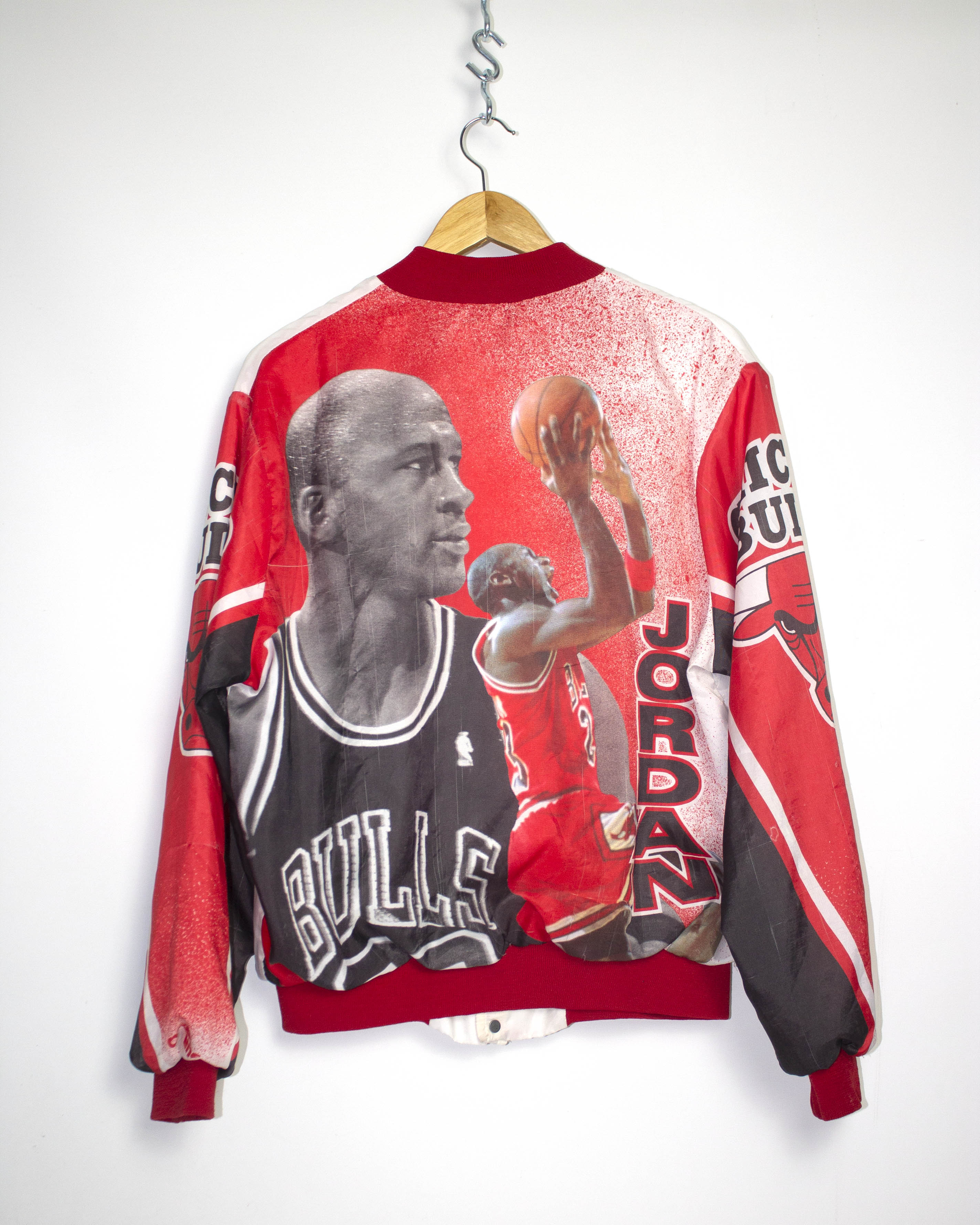 Vintage Michael Jordan Bulls Chalk Line Jacket Sz L