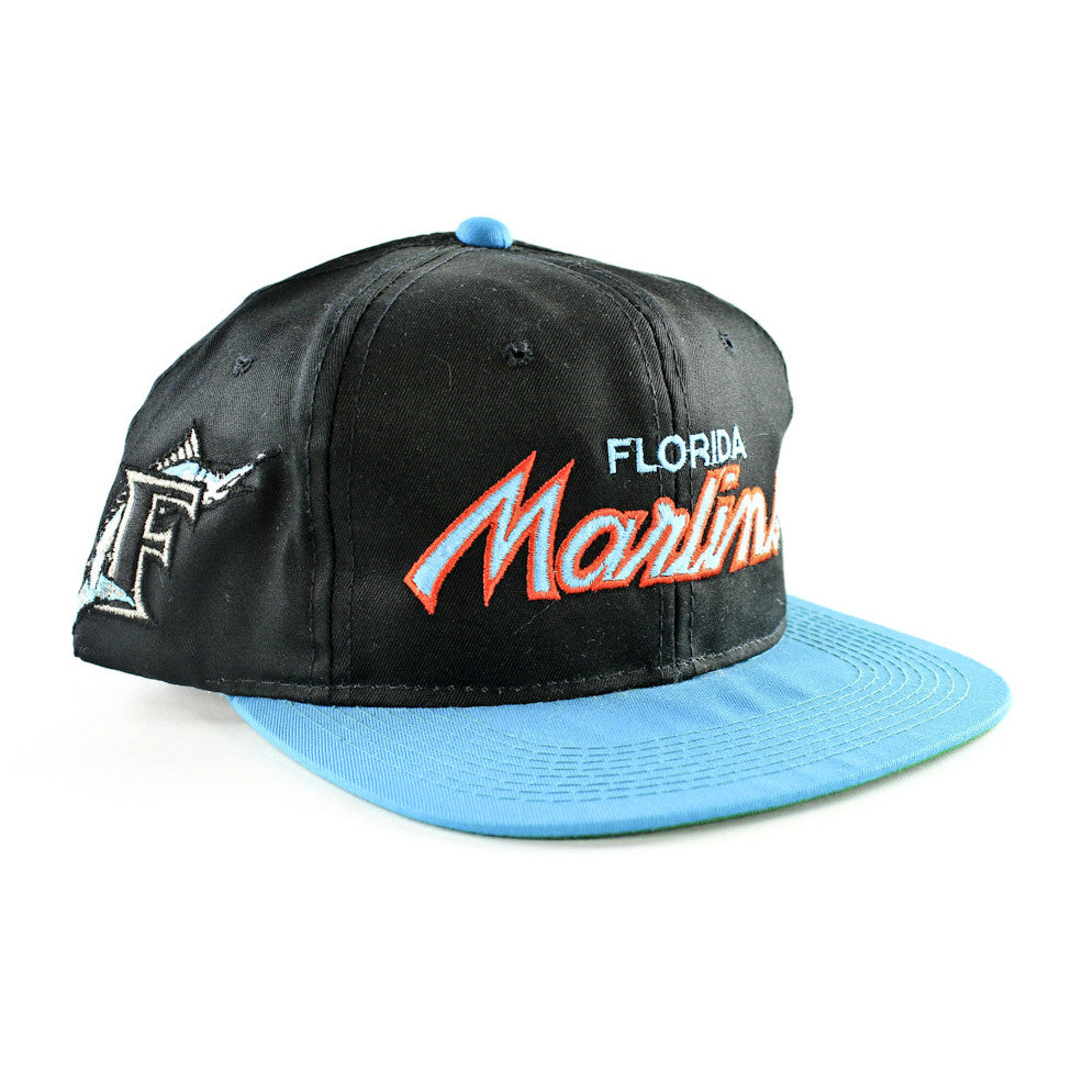 Florida Marlins Script Sports Specialties Snapback Hat