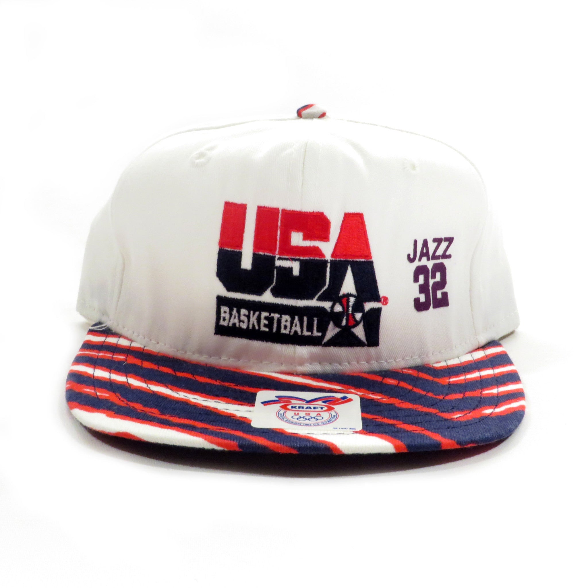 USA Basketball Malone 32 Jazz Zubaz Snapback Hat
