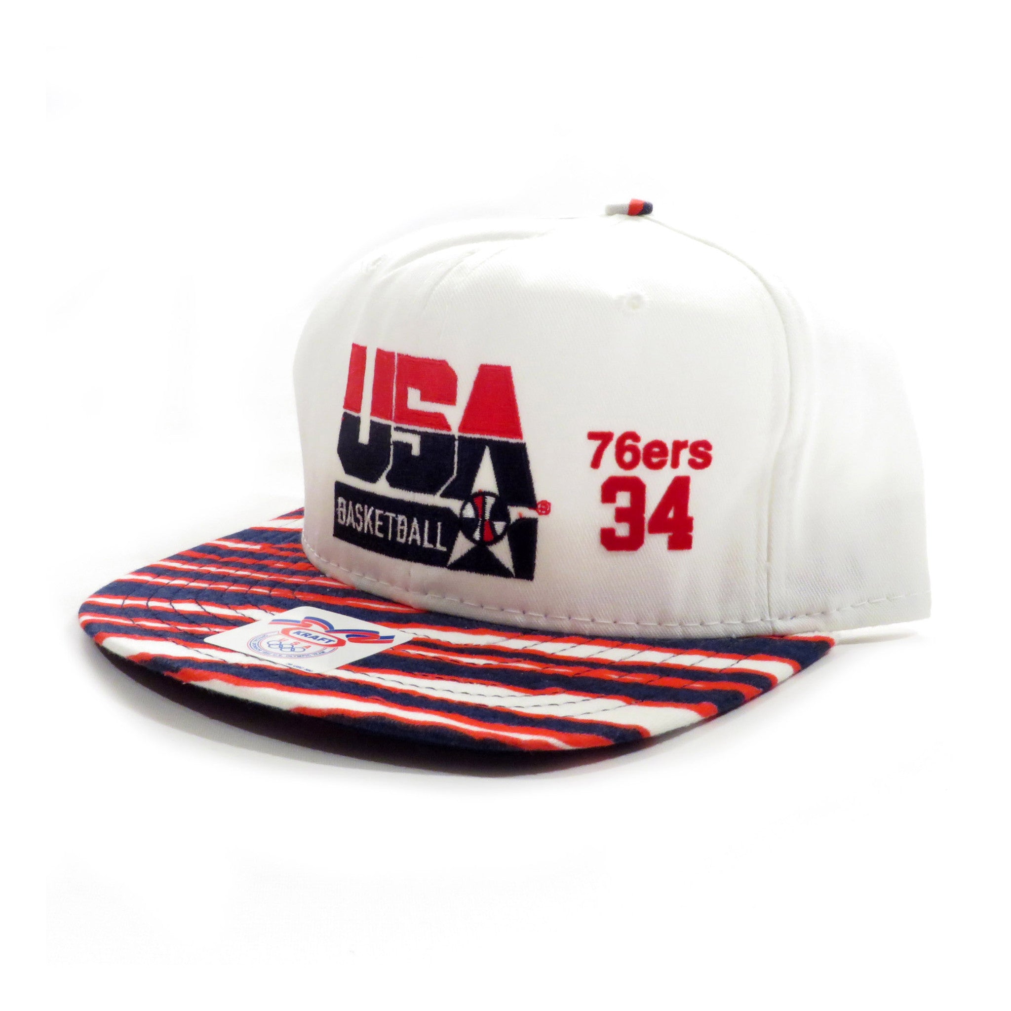 USA Basketball Barkley 34 Sixers Zubaz Snapback Hat