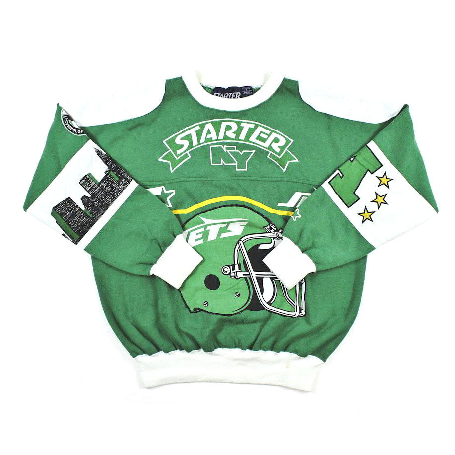Starter New York Jets Crewneck Sweatshirt Sz L
